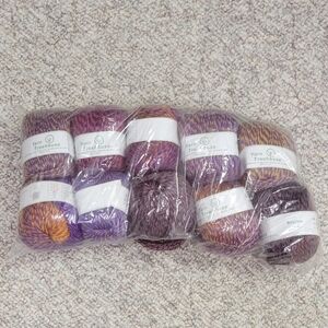 Treehouse Wool Purple, Orange, Burgundy Yarn Set